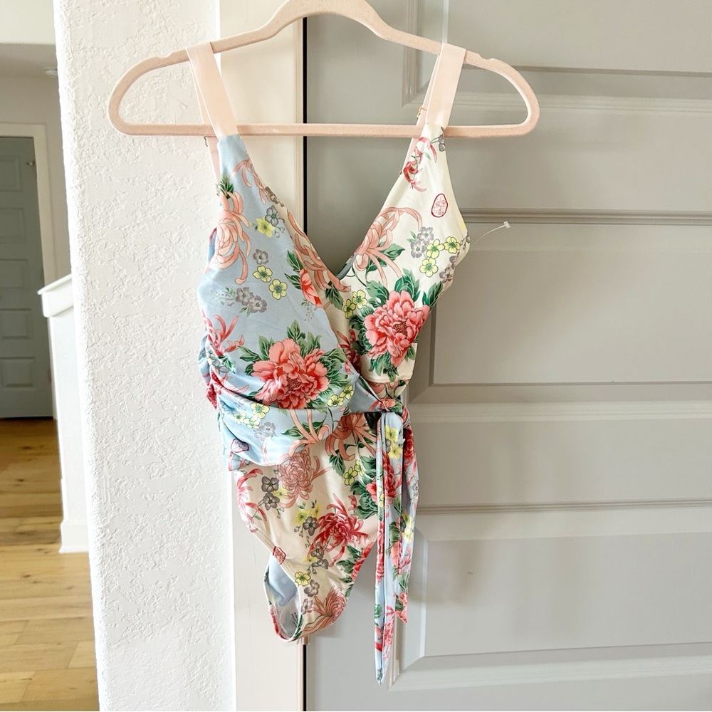 NWT We Are HAH Wrap It Up One Piece Floral Swimsuit Free People - Picture 4 of 7